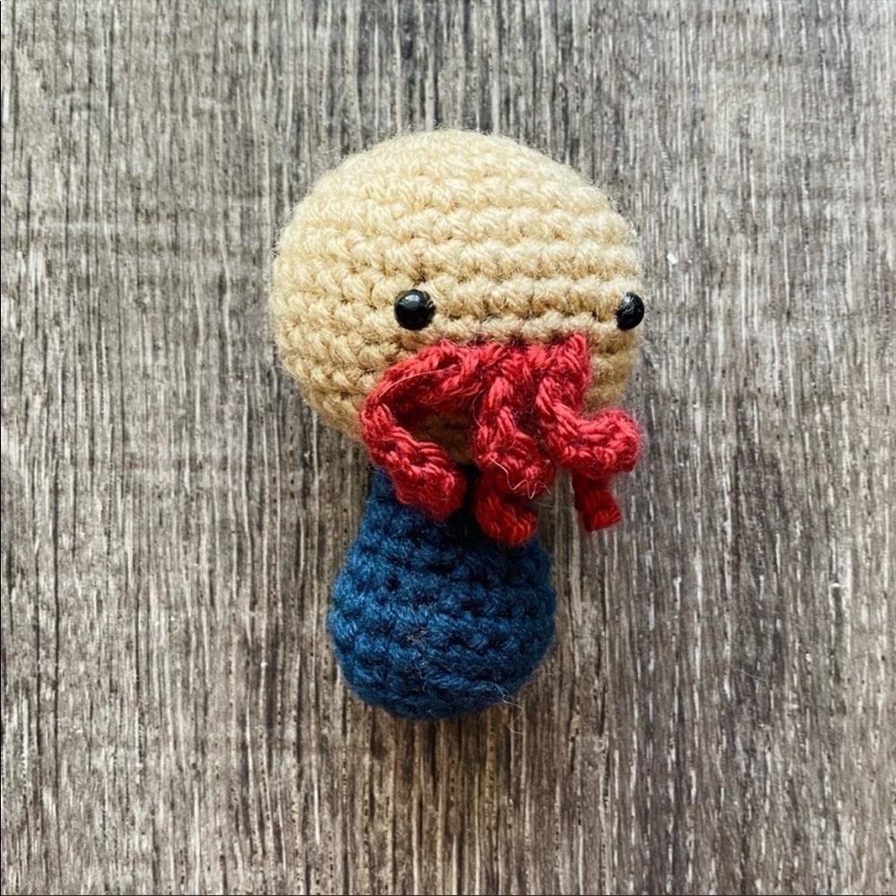🌸Amigurumi  Cthulhu doll Octopus Captain Squid Cosmic Handmade Crochet mini